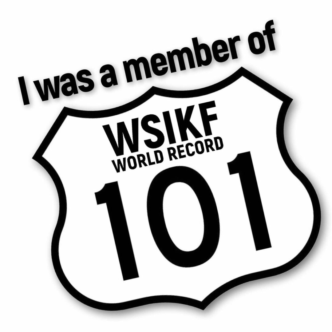 WSIKF WORLD RECORD 101 member badge