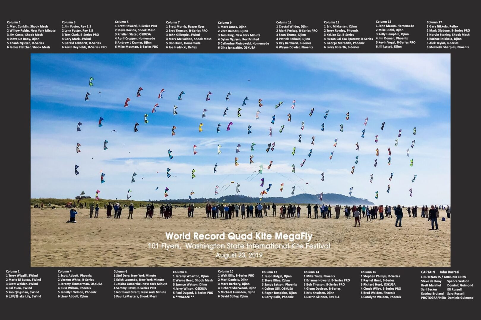 World Record Quad Kite MegaFly event poster